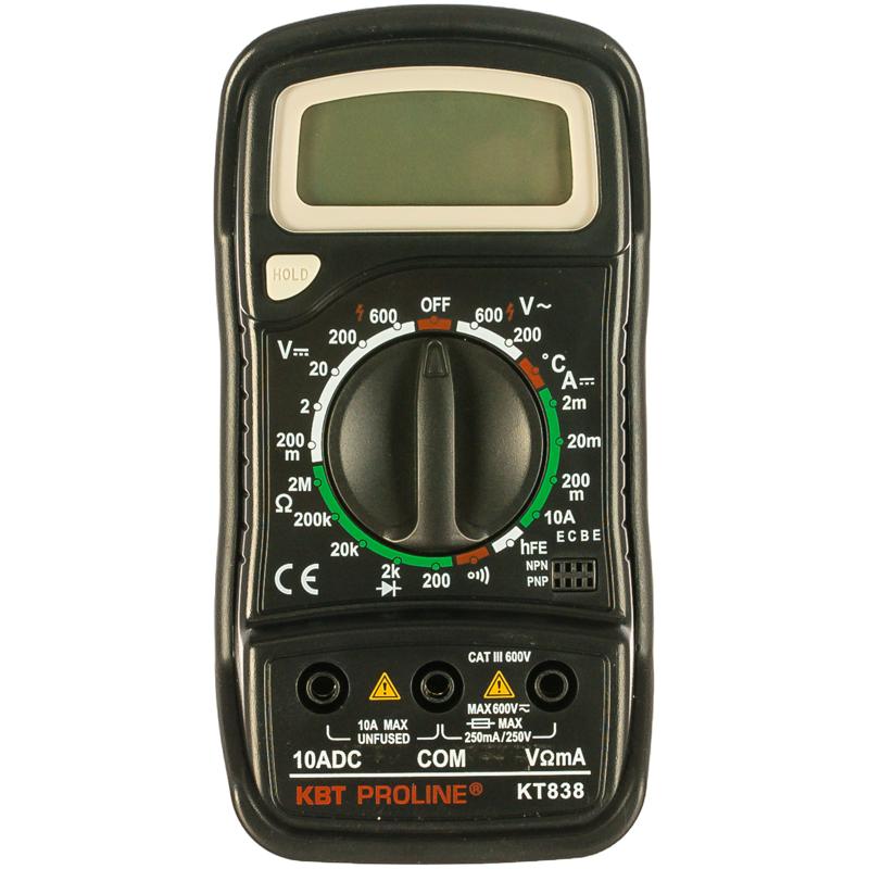 Мультиметр КВТ KT 838 PROLINE 79128, с прозвонкой цепи