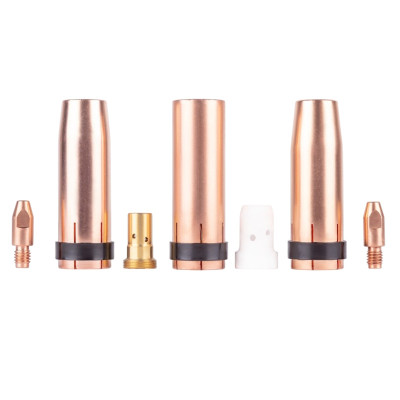 Набор комплектующих FoxWeld 4557 MIG-500 2 наконечника 3 сопла 1 держатель наконечника 1 диффузор газовый пр-во КНР 1650₽