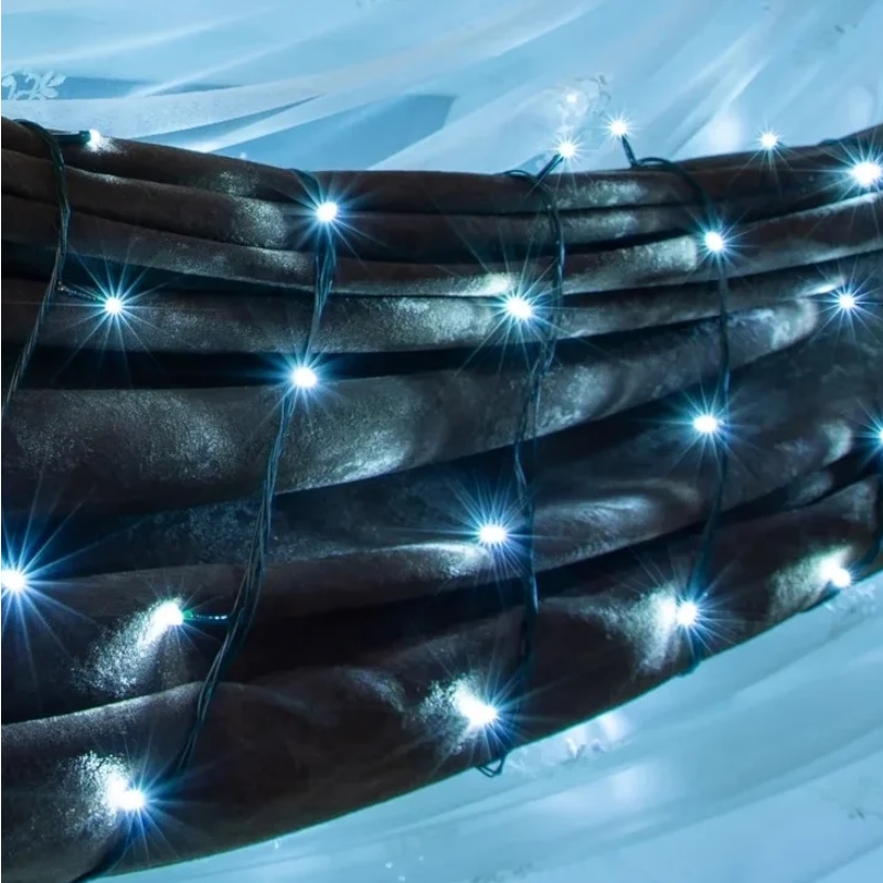 Гирлянда светодиодная Neon-Night 303-106 1250850, 20м, 200LED, белый, 8Вт, IP20, с контроллером, 8 режимов  в Угличе