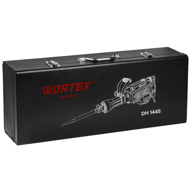 Отбойный молоток Wortex DH 1445 1333510, 1400 Вт, 45 Дж, HEX 30, 1800 уд/мин