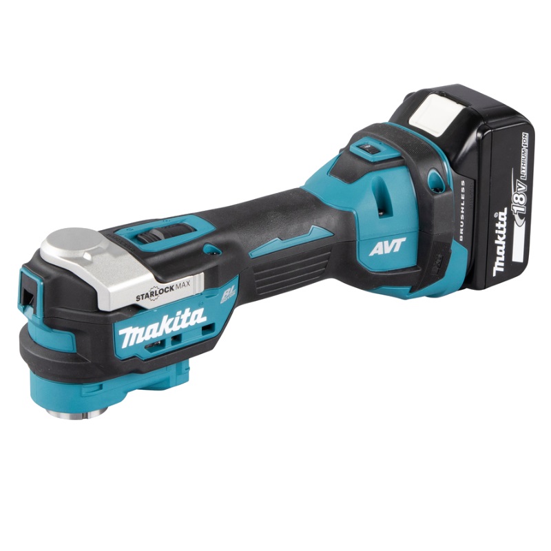 Аккумуляторный многофункциональный инструмент Makita DTM52RTJX1 (2xАКБ 5,0 Ач, быстрое ЗУ, с набором оснастки) в Кинешме