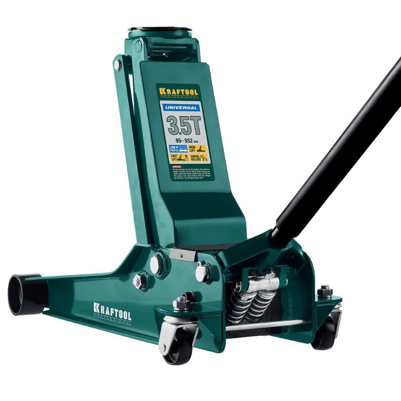 Домкрат гидравлический подкатной Kraftool 43454-3.5 "Universal", 3,5т, 95-552 мм в Коврове