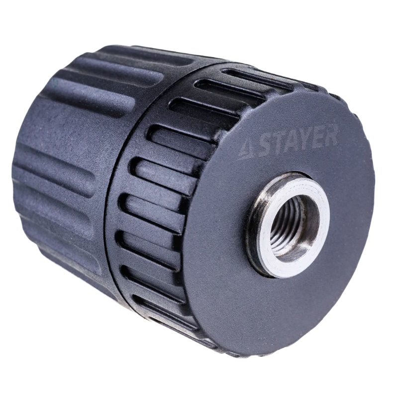 Патрон Stayer 29052-10-3/8, быстрозажимной, для дрели, 10 мм, посадочная резьба 3/8", Д 0,8-10мм, пластиковый корпус  в Твери