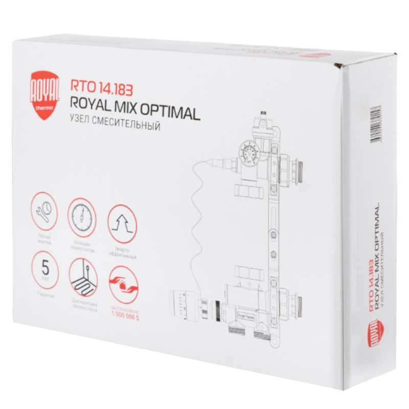 Узел смесительный Royal Thermo RoyalMix Optimal RTO 14.183 НС-1630505, без насоса, 1" в Череповце