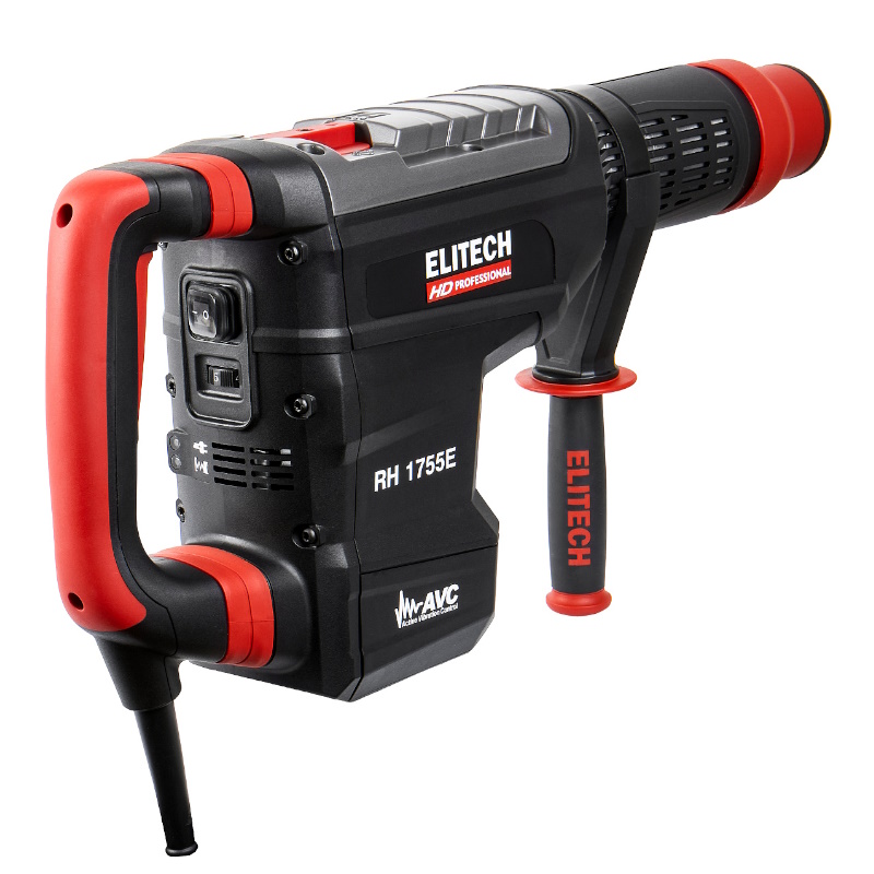 Перфоратор Elitech HD RH 1755E (E2205.021.01) в кейсе, с защитной муфтой, с виброзащитой