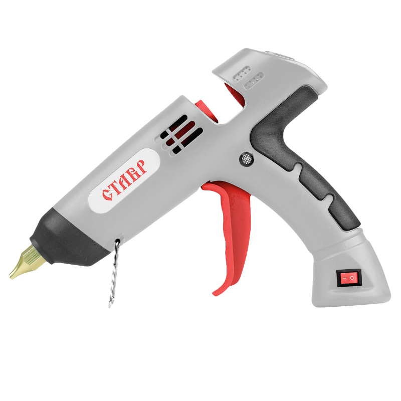 Пистолет клеевой Ставр ПК-11210 4610264000508 D11мм 210Вт 2 клеевых стержня металлическая подставка 1390₽