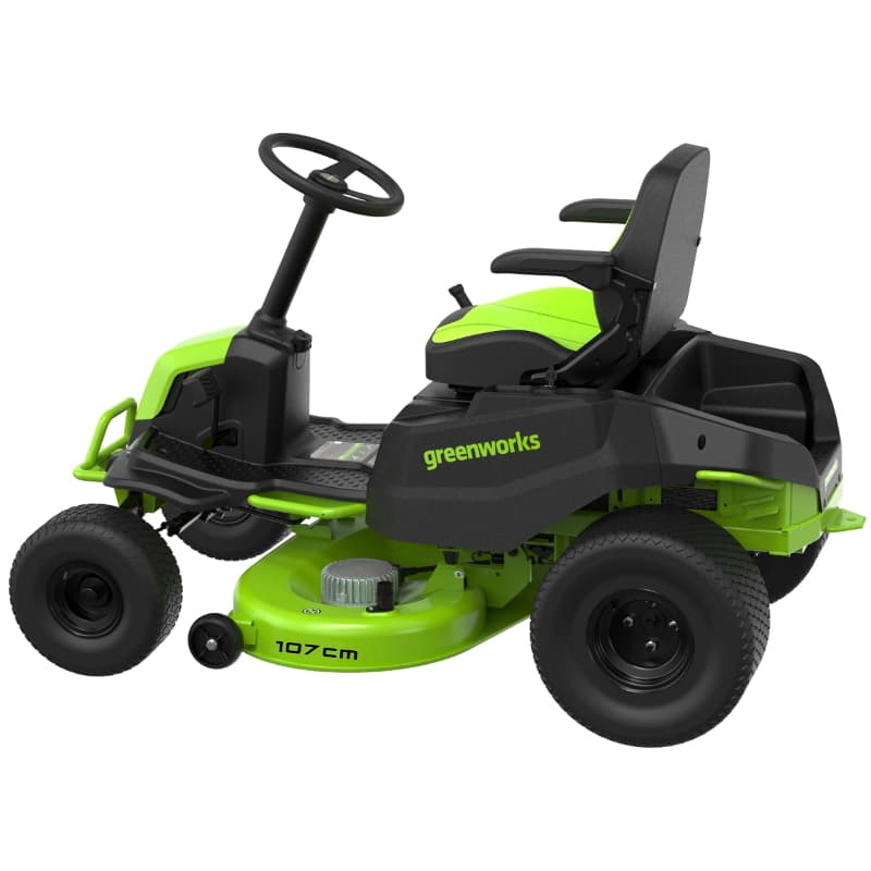 Газонокосилка самоходная аккумуляторная Greenworks GC82LT107 7404507, с местом оператора, без АКБ и ЗУ в Твери