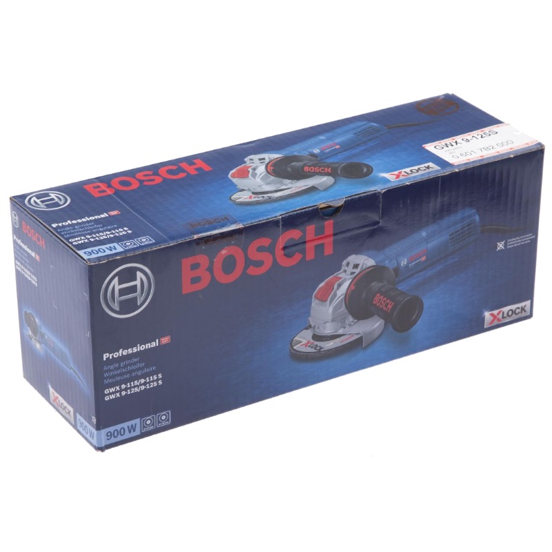 Угловая шлифмашина (болгарка) Bosch GWX 9-125 S X-LOCK 0.601.7B2.000, 125 мм, 900 Вт, регулировка оборотов в Иваново