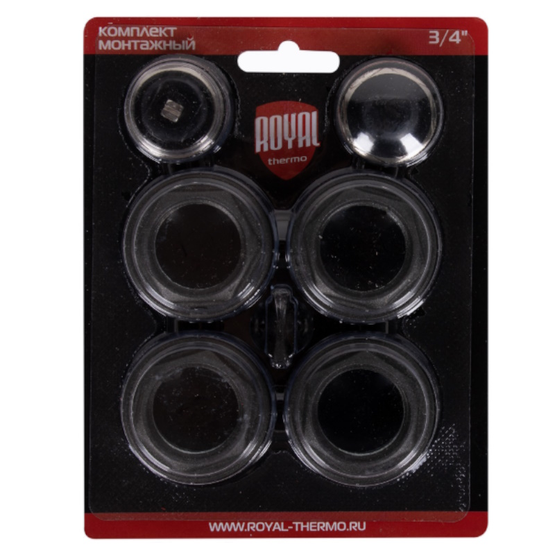 Комплект монтажный Royal Thermo НС-1614228 RT3/4B, 1”х 3/4", черный в Коврове