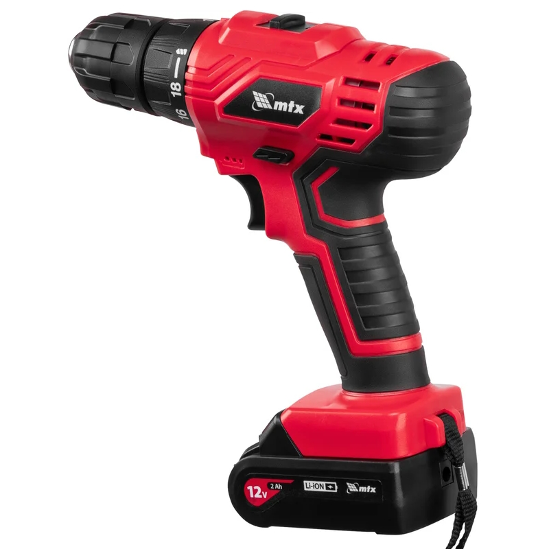 Дрель-шуруповерт аккумуляторная MTX MCDL-12-02 26185, Li-Ion, 12 В, 2 акк.