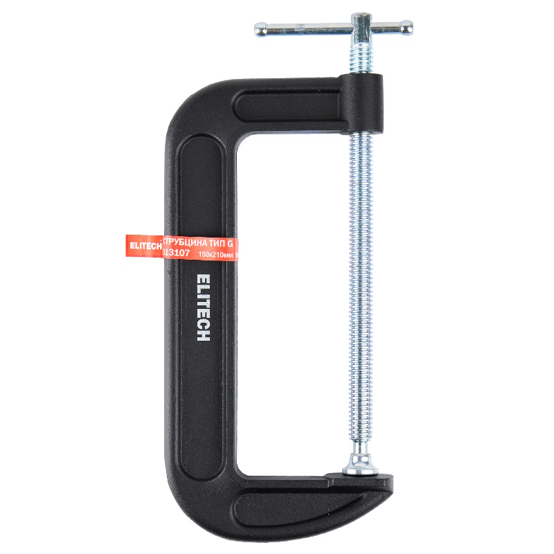 Струбцина Elitech 513107 207224, тип G, 215х85, усилие 1100кг в Угличе