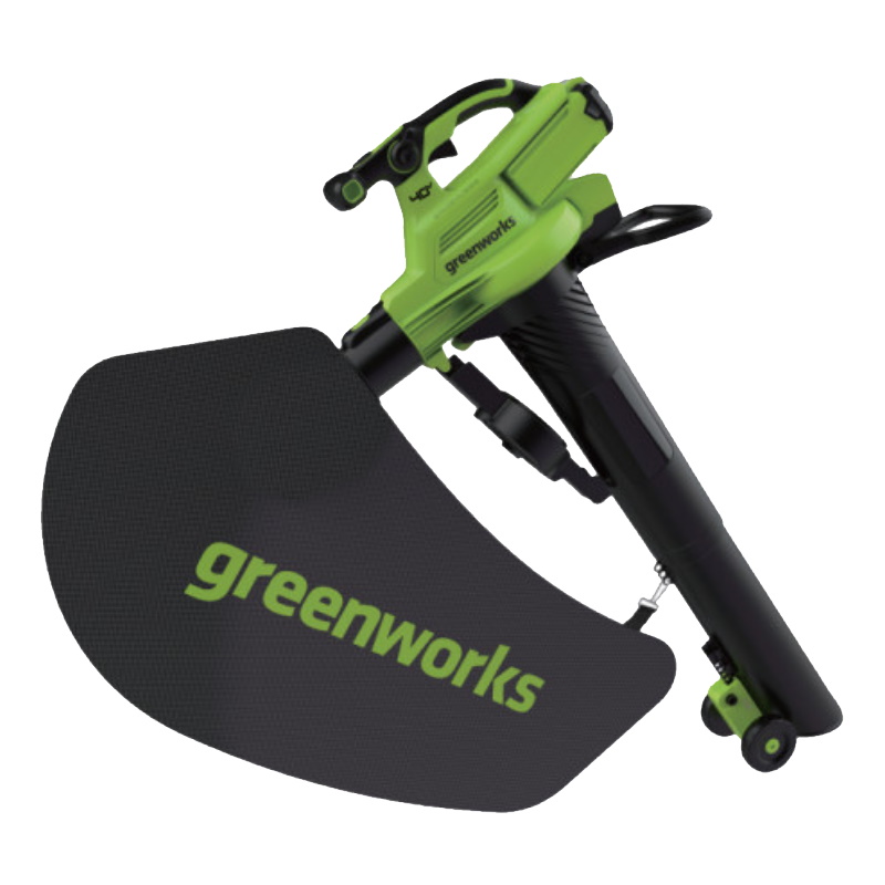Садовый воздуходув-пылесос аккумуляторный Greenworks 2406907UB, 40V, бесщеточный, c 1хАКБ 4Ач и ЗУ в Иваново