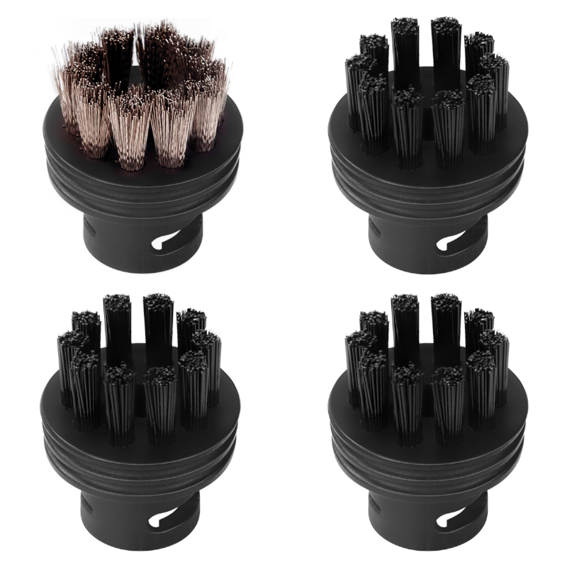 Набор аксессуаров для пароочистителя Round brush Bort SET Mix 93411577, (3+1) в Твери