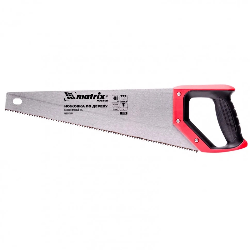 Ножовка по дереву Matrix 23556400 ммзуб 2Dкаленый крупный зуб 5-6 TPIдвухкомпрук-ка 442₽