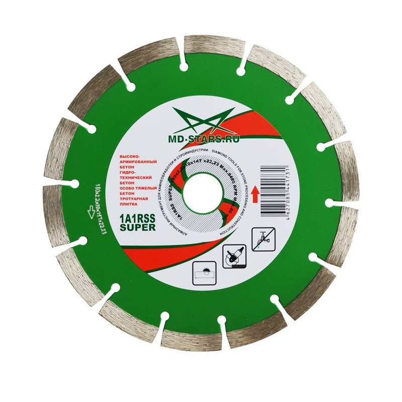 Алмазный диск MD-Stars 1A1RSS Super (400x3,5x10x25,4 мм, 28T) в Твери
