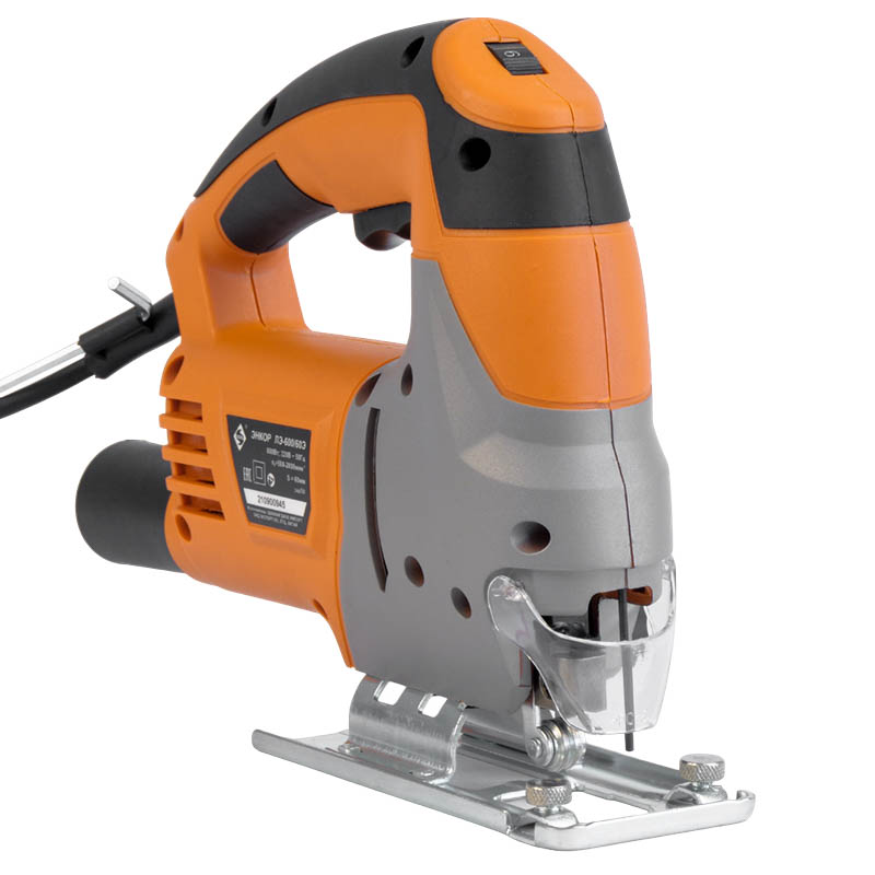 Электрический лобзик Энкор ЛЭ-600/60Э (мощность 600 вт, маятниковый тип, регулировка числа оборотов)