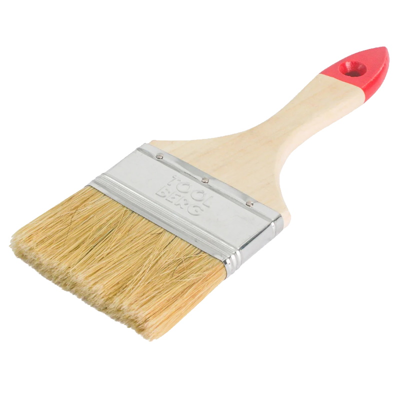 Кисть плоская Toolberg Классик-Стандарт 0111115 натуральная щетина деревянная рукоятка 75 мм 119₽