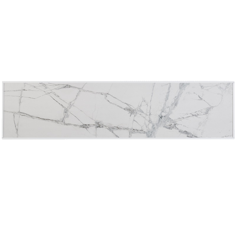 Отопительная панель Stout WHITE STONE SCT SCT-00WW-012030, 120*30, белый гранит/белый корпус в Костроме