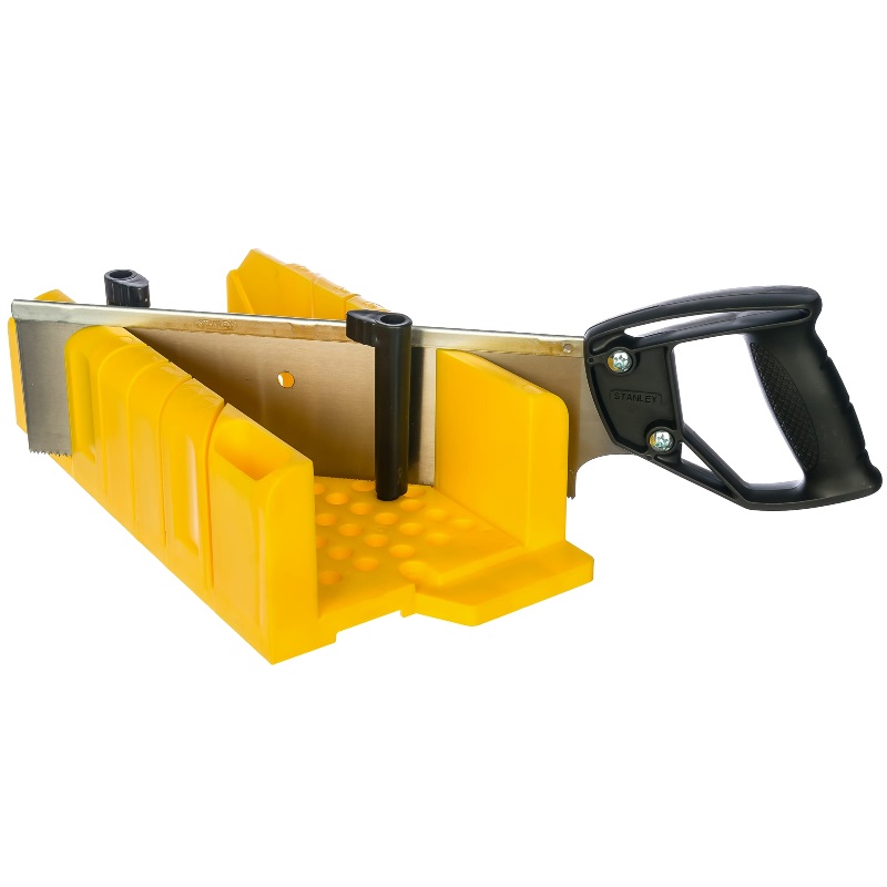 Стусло пластмассовое Stanley Mitre Box 300х130х80мм с ножовкой 120600