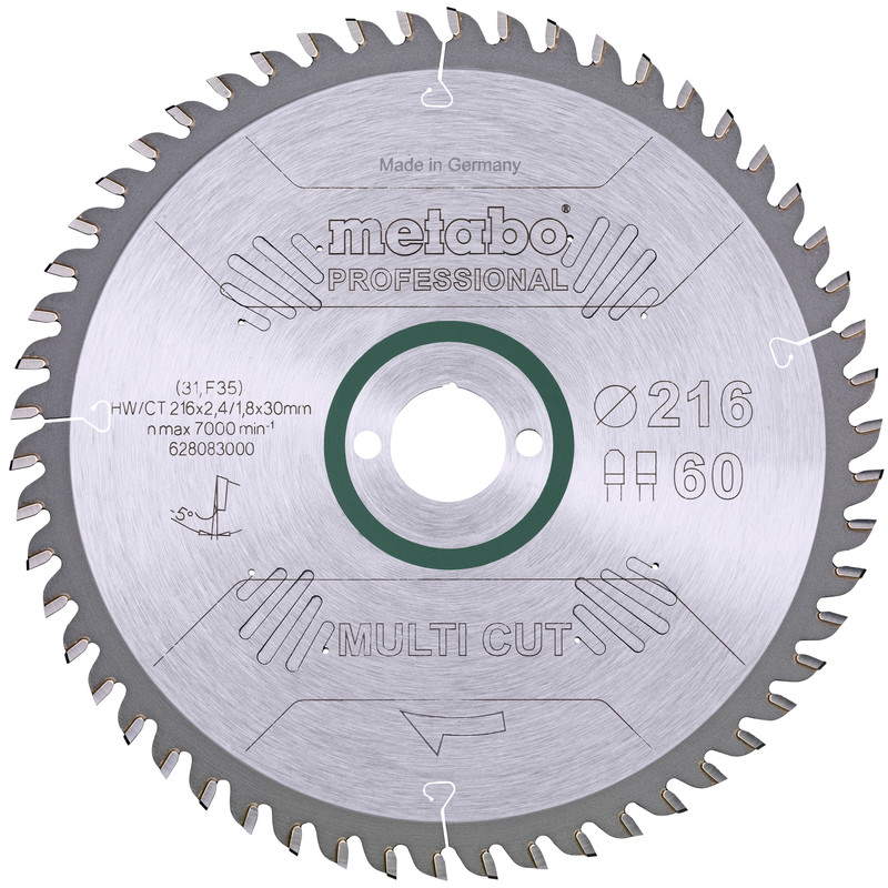 Диск пильный Metabo 628083000 216*2,4*30 HM, 60FZ в Иваново