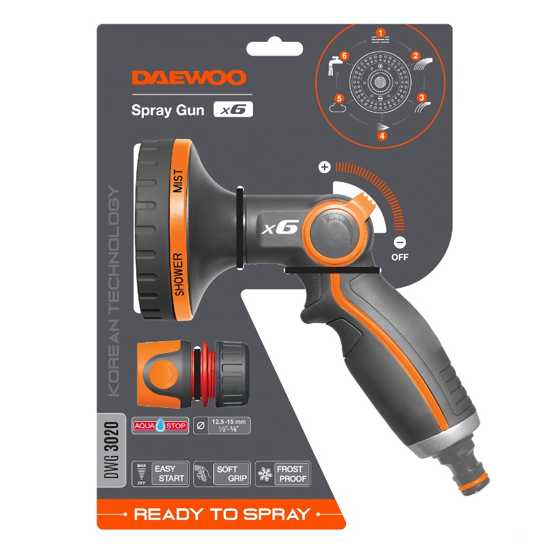 Пистолет-распылитель Spray Gun x6 Daewoo DWG 3020 в Иваново