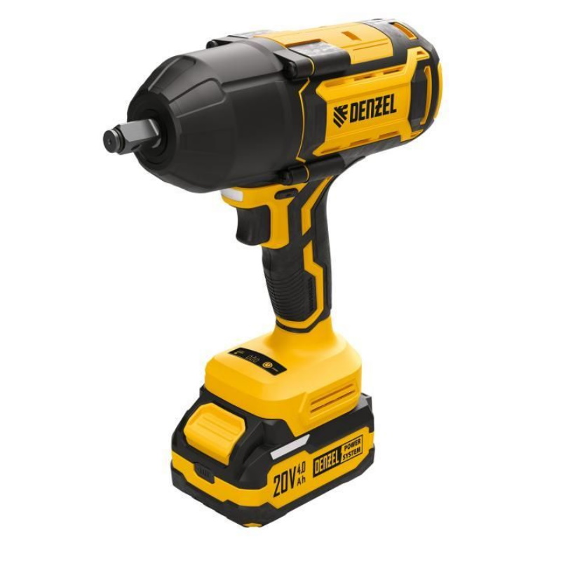 Гайковерт ударный Denzel CIWH-BL-20-1000 26528, аккумулятор бесщеточный, Li-Ion, 20 В в Кинешме