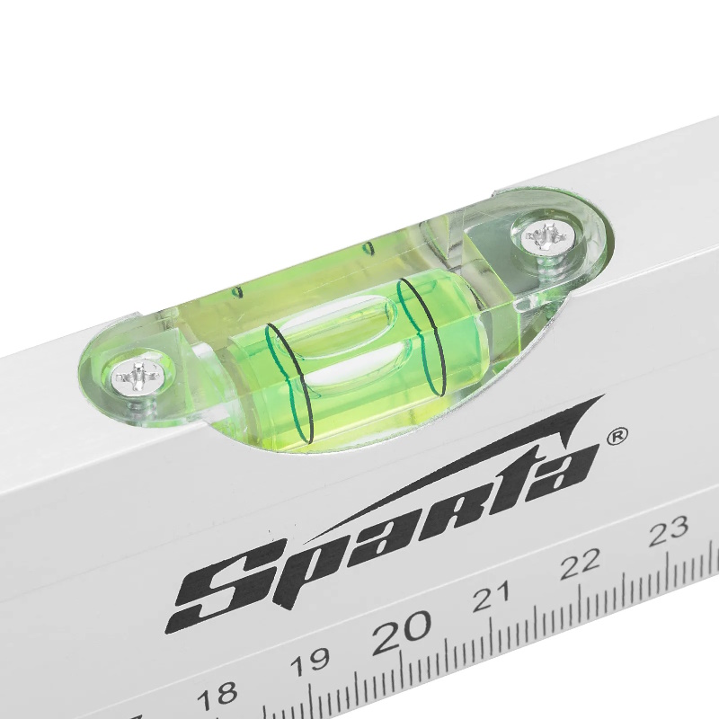Уровень Sparta 331205, алюминиевый, 400 мм, 3 глазка, линейка в Муроме
