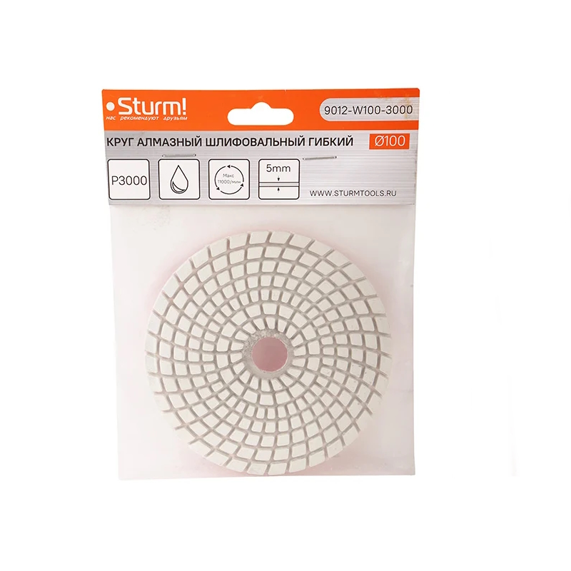 Круг шлифовальный гибкий Sturm 9012-W100-3000 в Угличе