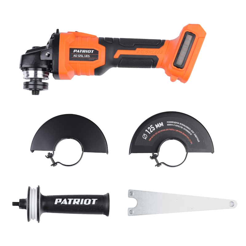 Угловая шлифмашина (болгарка) аккумуляторная Patriot AG 125L UES 110303225, 125 мм, 20 В в Муроме