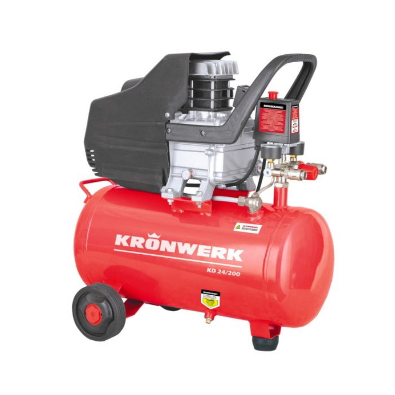 Компрессор воздушный Kronwerk KD 24/200 1,5 кВт, 198 л/мин, 24 л 58041 в Туле