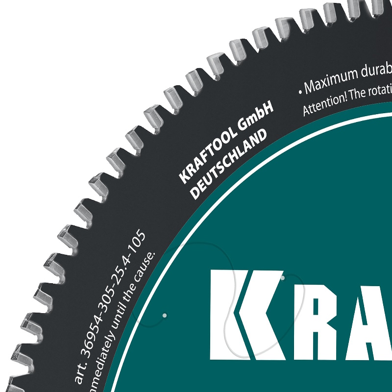 Диск пильный по металлу и стали Kraftool Metal Cut 36954-305-25.4-105, 305 х 25.4 мм, 105Т в Иваново