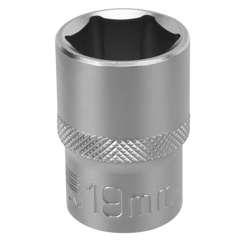 Головка торцевая Stels 13830, 19 мм, 6-гранная, CrV, под квадрат 1/2" в Туле