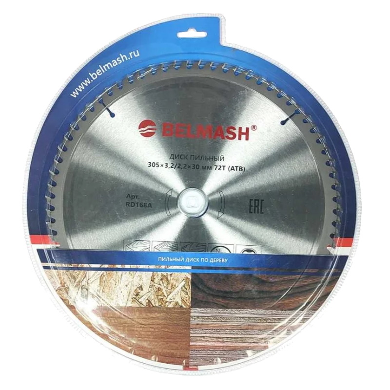 Диск пильный Belmash RD168A, 305x3,2/2,2x30, 72T