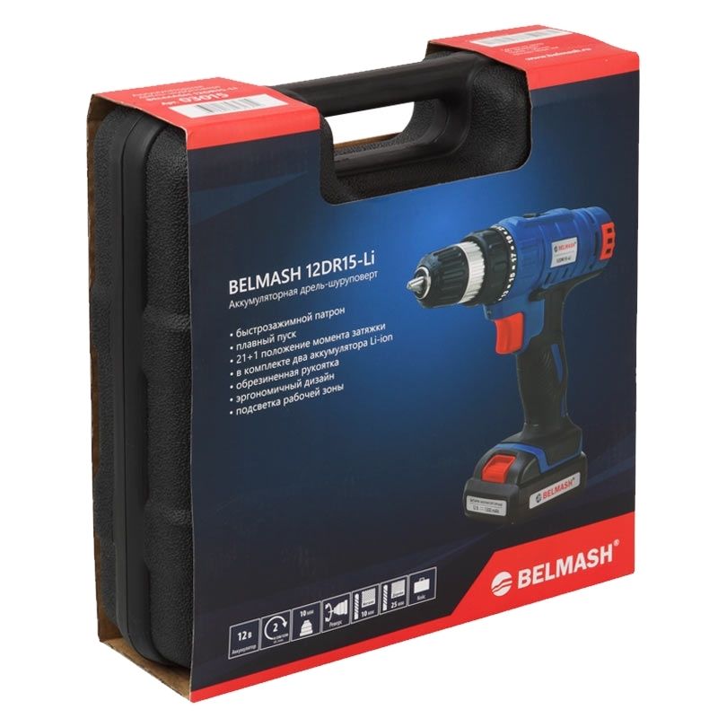 Аккумуляторная дрель-шуруповерт Belmash 12DR15-Li в Иваново