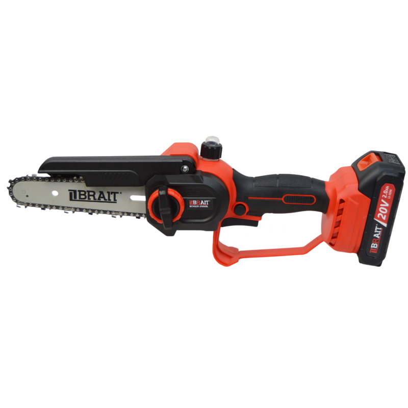 Пила цепная аккумуляторная Brait BCHS20-2NMBL 21.01.230.001, Brushless//200 Вт, шина 6", 37 звеньев, 5000 об/мин, кейс, 2АКБ в Череповце