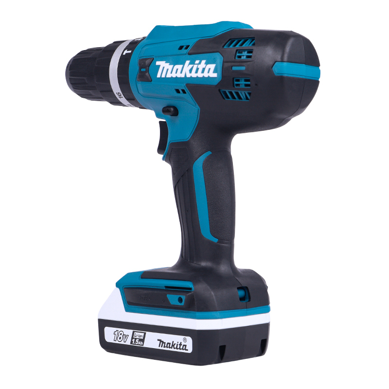 Дрель-шуруповерт Makita HP488D002, аккумуляторная, ударная,18В, 13мм, 42/24Нм, 2x1,5Ач, з/у в Александрове