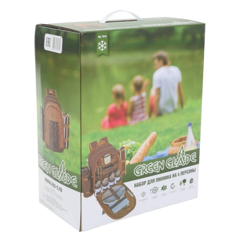 Набор для пикника Green Glade 3141 30 предметов 12 л