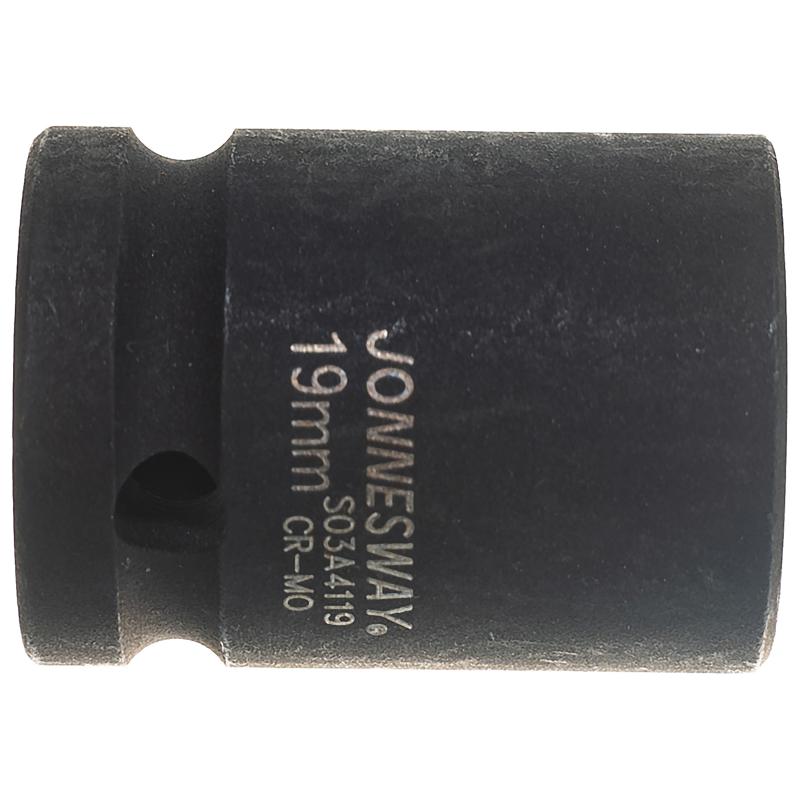 Торцевая ударная головка Jonnesway S03A4119 (посадочный квадрат 1/2 дюйма, размер 19 мм, шестигранный тип)