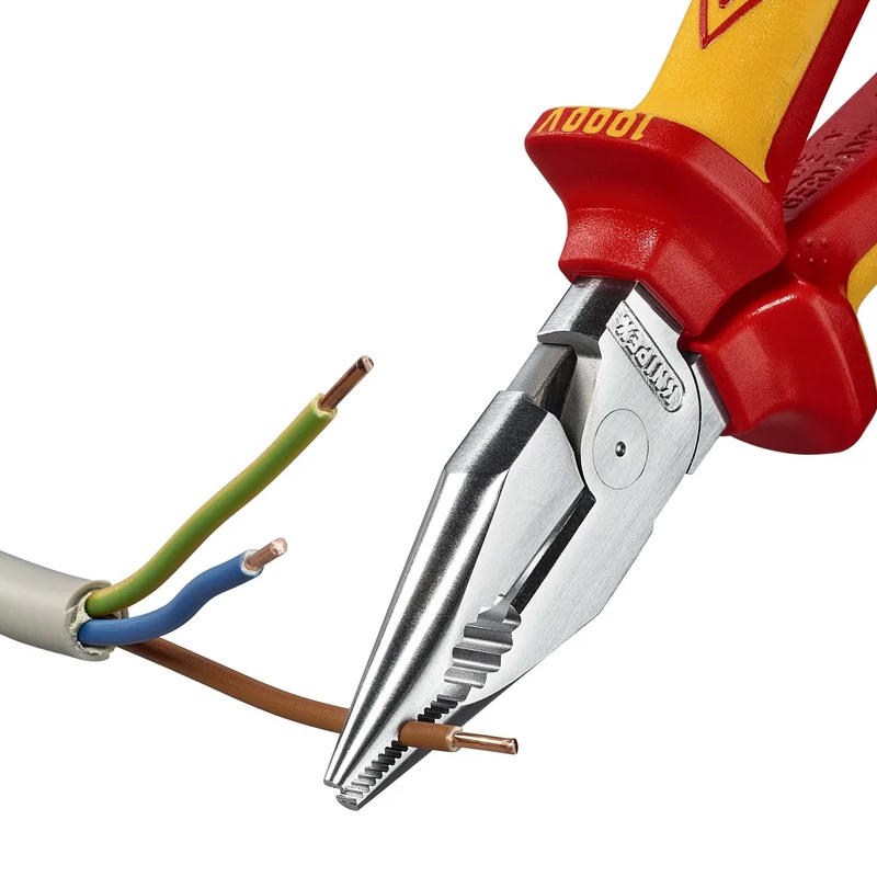 Плоскогубцы комбинированные Knipex KN-0826185SB остроконечные с удлинёнными губками, 185 мм, хром в Туле