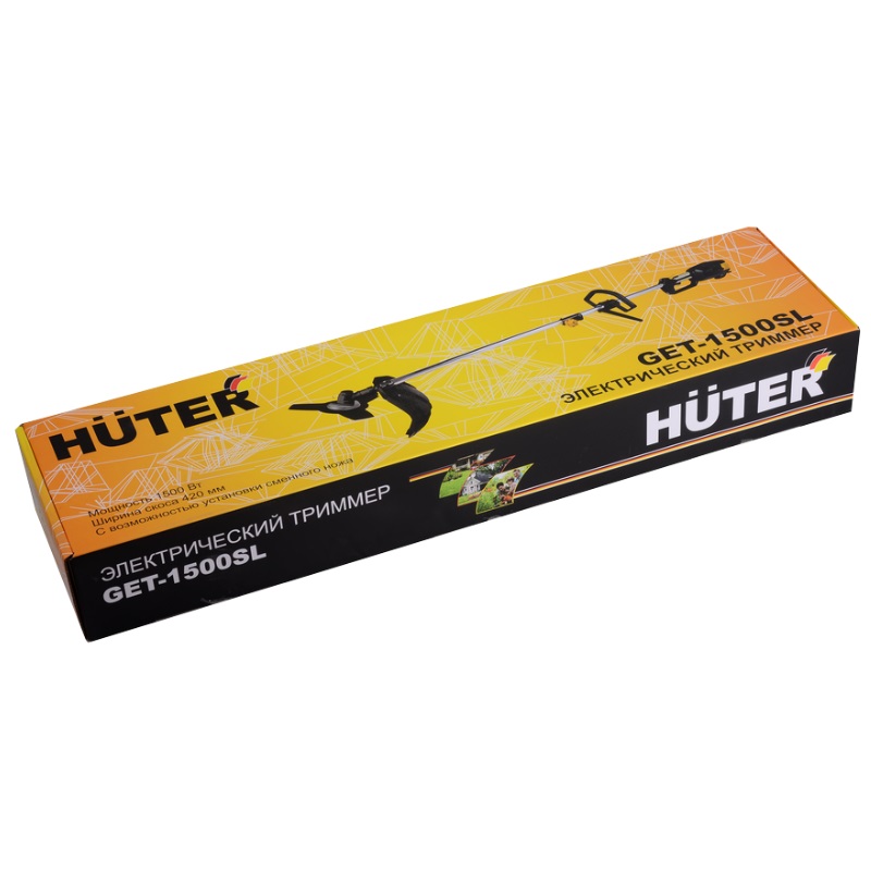Триммер электрический садовый Huter GET-1500SL 70/1/6 (жесткий вал, 1.5 кВт, леска/нож) в Угличе