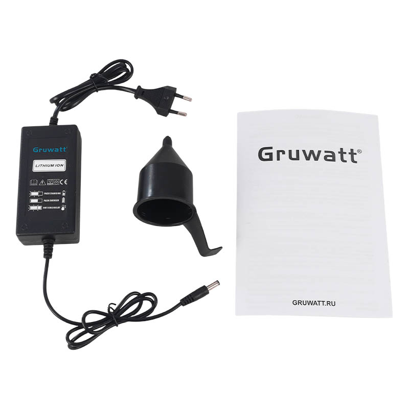 Аккумуляторный краскопульт Gruwatt DYS14, 21v, 2.6Ah аккум., З/У, максим. диаметр ствола-2.5мм, вязкость жидкости 70 дин.сек в Угличе