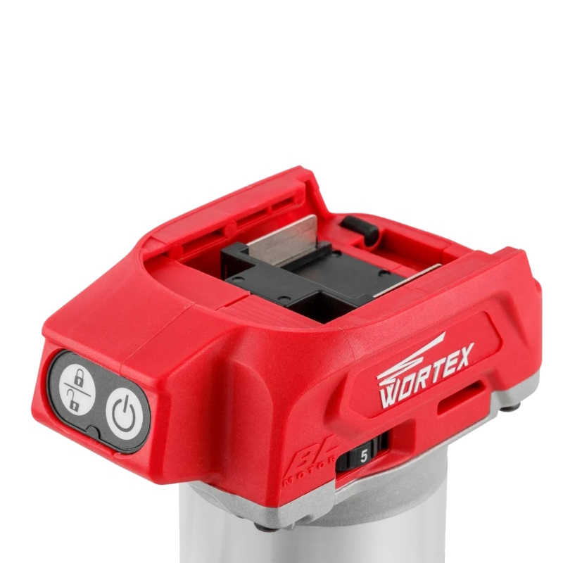 Аккумуляторный фрезер кромочный Wortex CMM 1835 ALL1 SOLO CMM183502629, в коробке, бесщеточный, 18 В, цанга 6/8, регулировка оборотов в Череповце