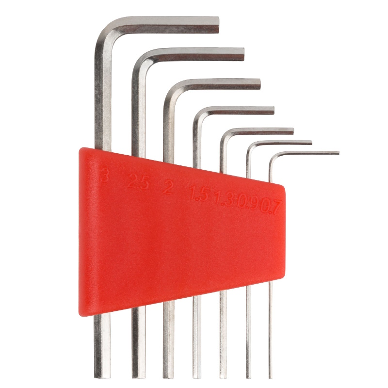 Ключи шестигранные Fit 64160 HEX CrV 07-30 мм пластиковый держатель 7 шт 326₽