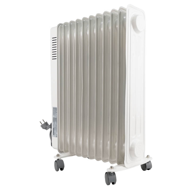 Масляный нагревательный радиатор Ballu CUBE BOH/CB-11W (мощность 2200 Вт, 11 секций, площадь обогрева 27м2) в Кинешме