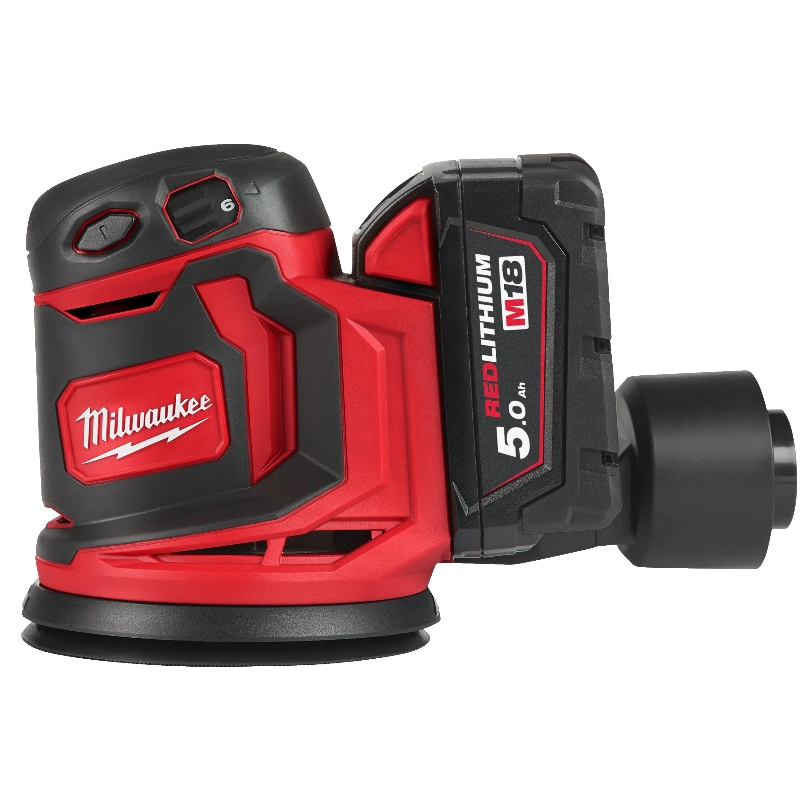 Аккумуляторная эксцентриковая шлифмашина Milwaukee M18 BOS125-502B 4933464229 в Муроме