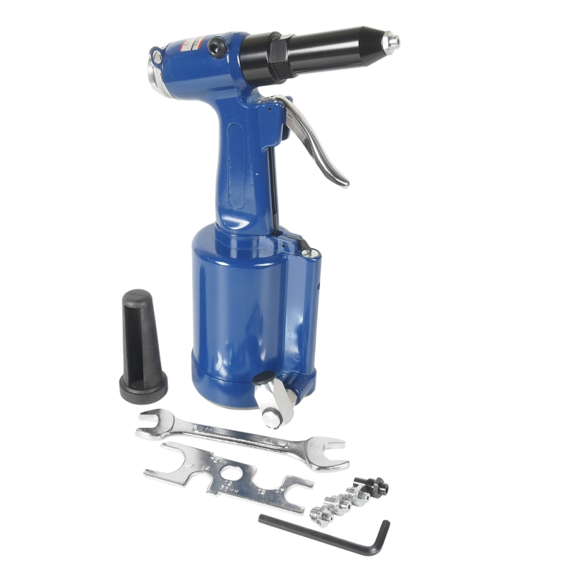 Заклепочник пневматический JTC JTC-5819 шток 16мм штуцер 14 размеры 170х77х277мм