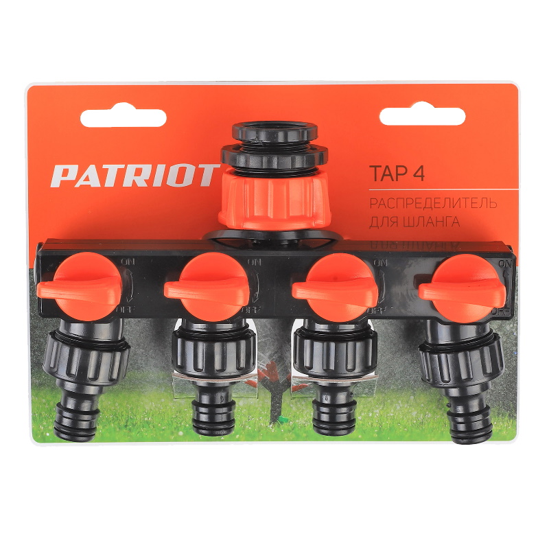 Распределитель Patriot TAP-4 777001121, пластиковый, 4-х канальный, G 3/4" + 1/2" в Туле