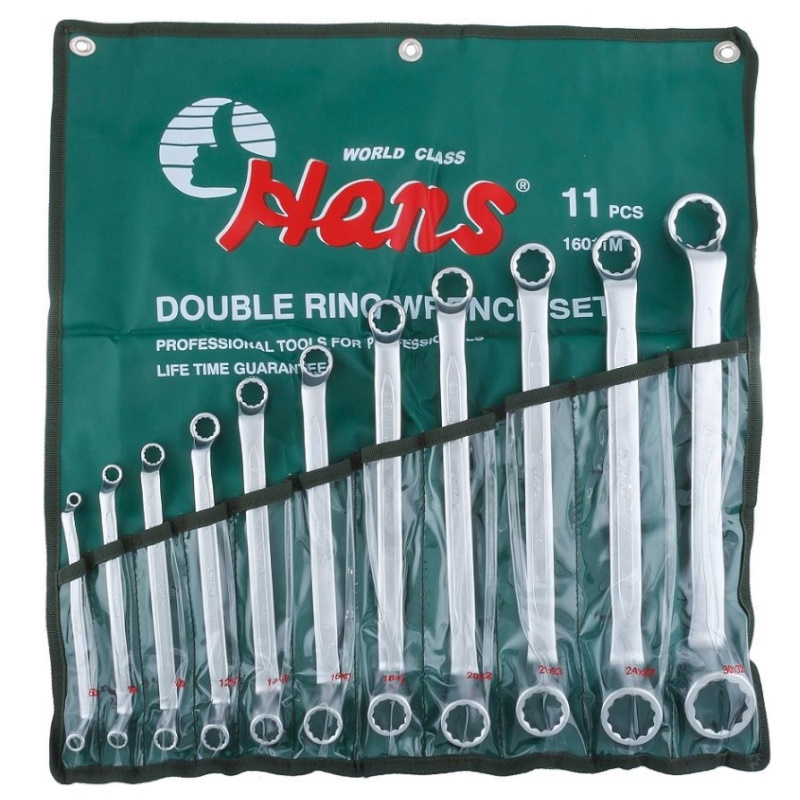 Набор накидных ключей Hans 16011M 75 град 6-32мм 11 шт 12281₽