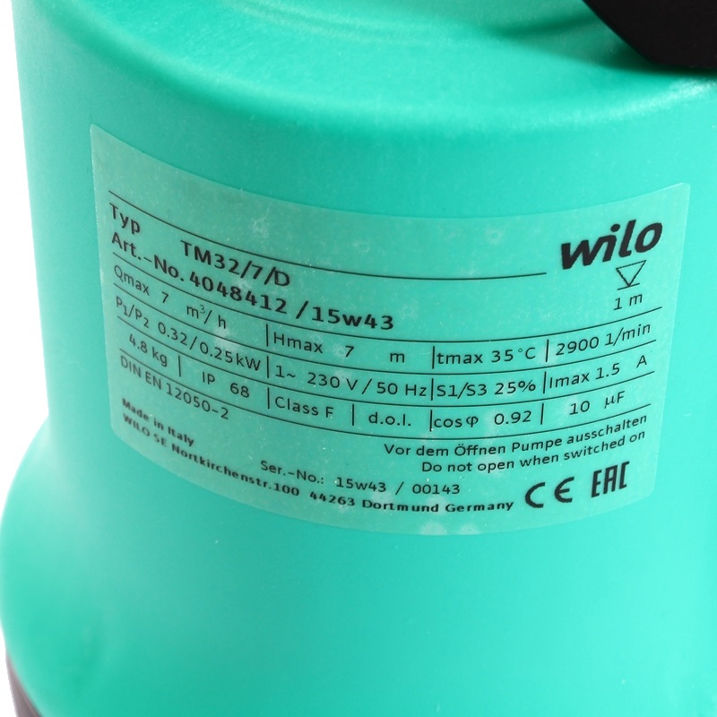 Насос дренажный Wilo Opti-Drain TM 32/7 в Туле