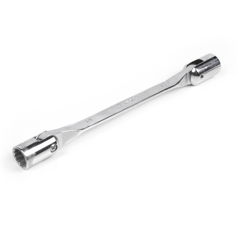 Ключ торцевой шарнирный Hortz 120798 (14х15 хром)